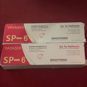 Yayashi 465)
2-Pack SP-6 Probiotic Whitening Toothpaste